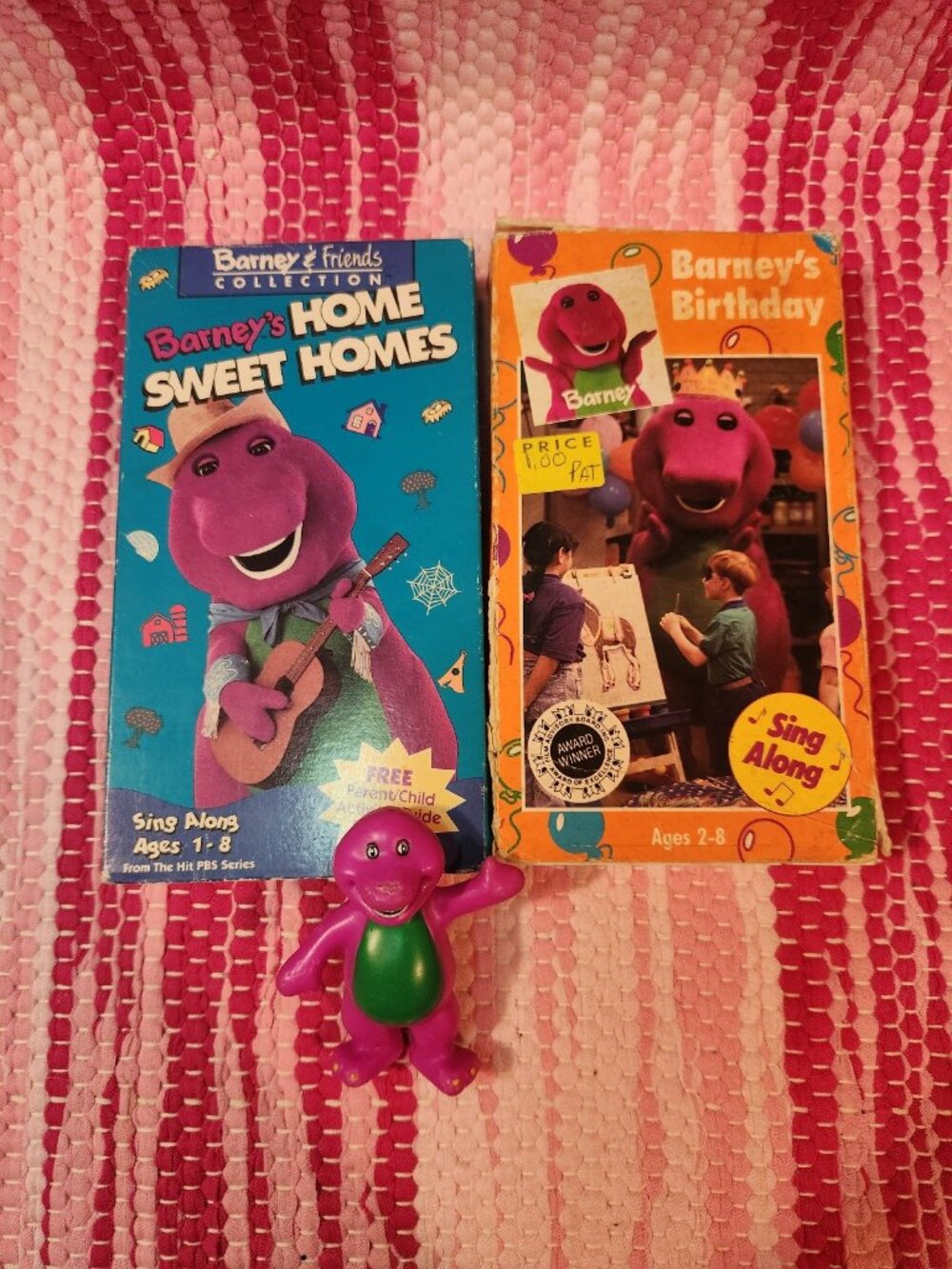 Barney 90s VHS & Toy Lot